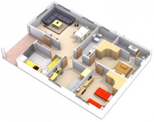 Plano casa modular modelo alhambra