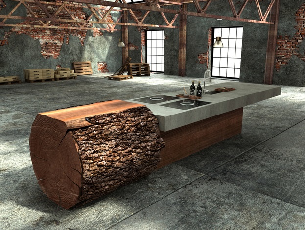 Mobiliario  de madera para cocina