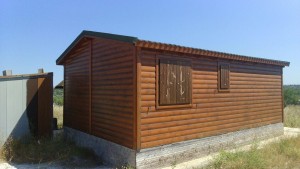 Casa de madera de 36 m2 con 2 habitaciones