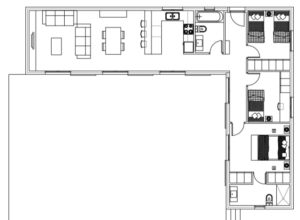 Plano Casa 95 m2 modelo A MCCM Casas