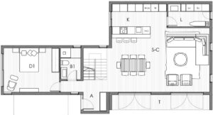 Plano planta baja Casa 205 m2 MCCM Casas